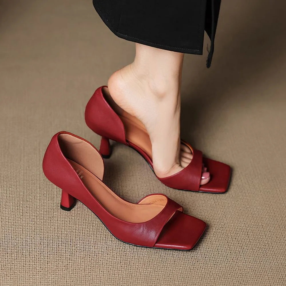 Women's Slip-On Pumps with Cushioned Footbed in Soft Leather