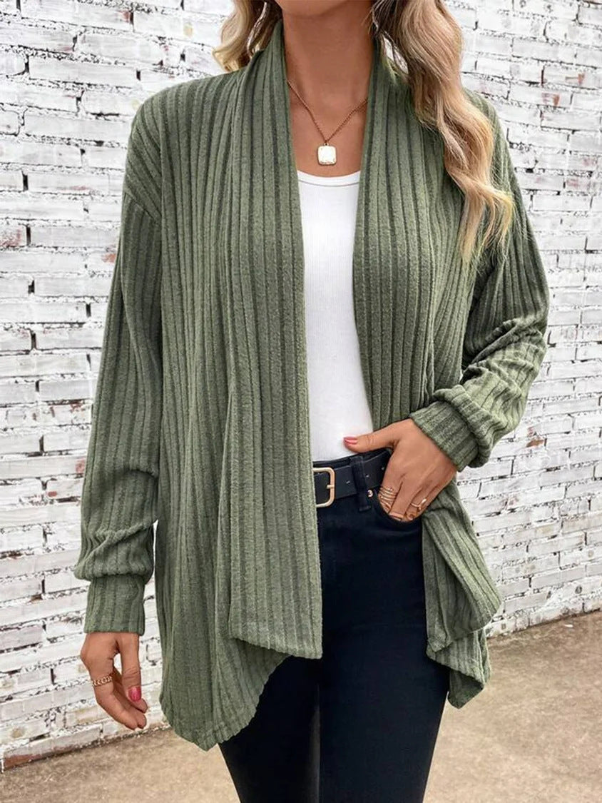Women's Chunky Knit Cardigan Sweater with Relaxed Fit for Cozy Comfort
