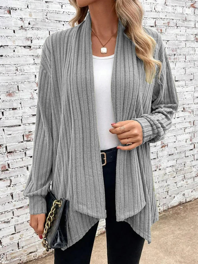 Women's Chunky Knit Cardigan Sweater with Relaxed Fit for Cozy Comfort