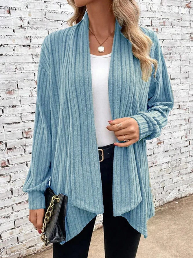 Women's Chunky Knit Cardigan Sweater with Relaxed Fit for Cozy Comfort