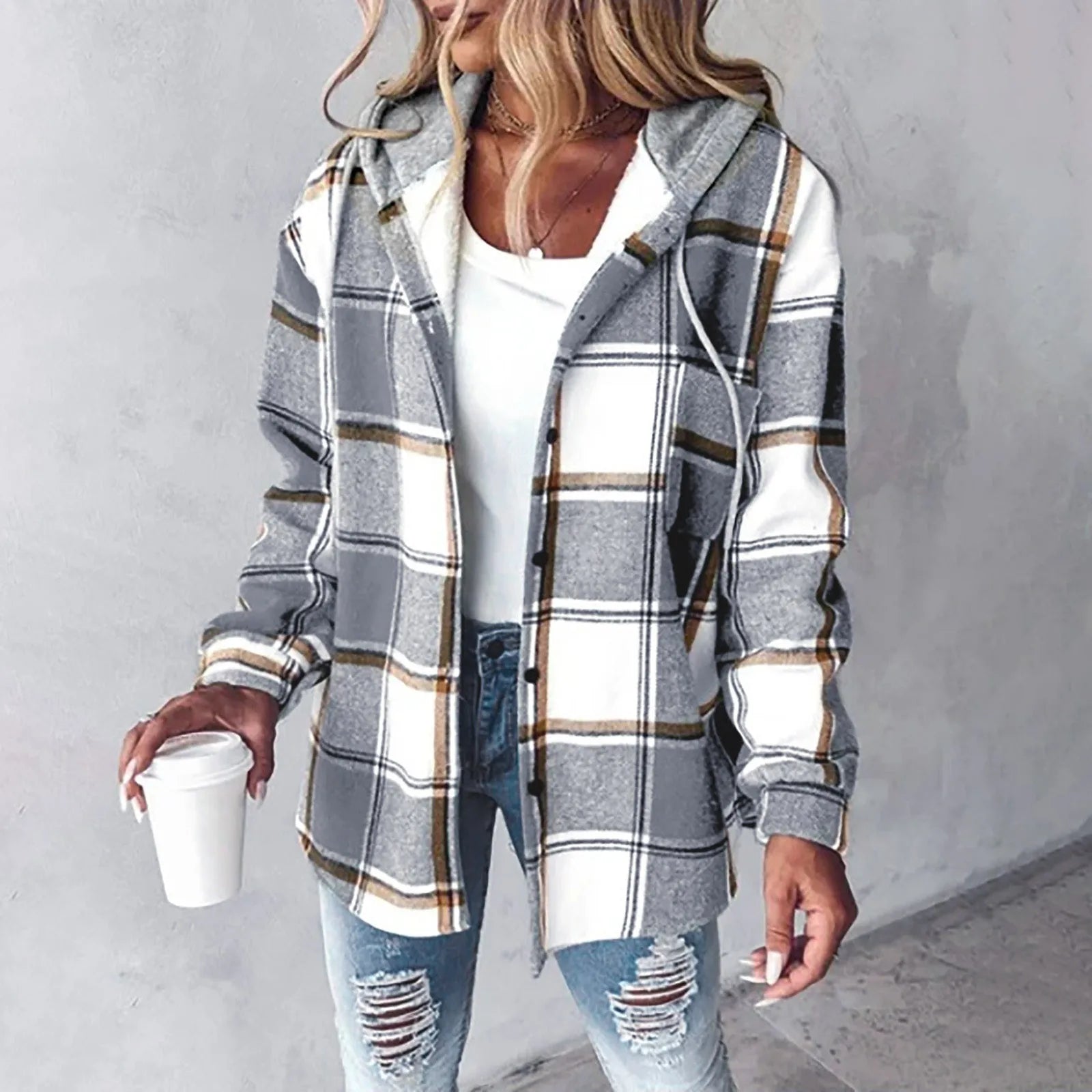 Women's Cozy Autumn Jacket with Tailored Fit
