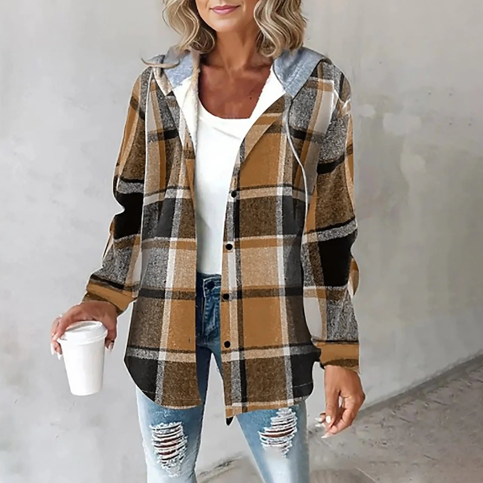 Women's Cozy Autumn Jacket with Tailored Fit