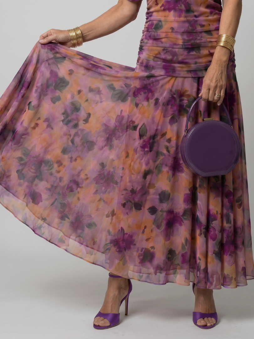 Women's Draped Neckline Midi Dress with Off-Shoulder Design