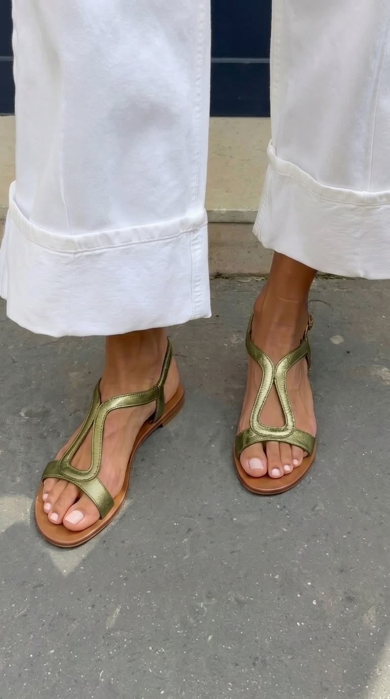 Women's Elegant Flat Sandals with Comfortable Fit