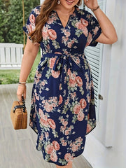 Women's Floral V-Neck Summer Dress