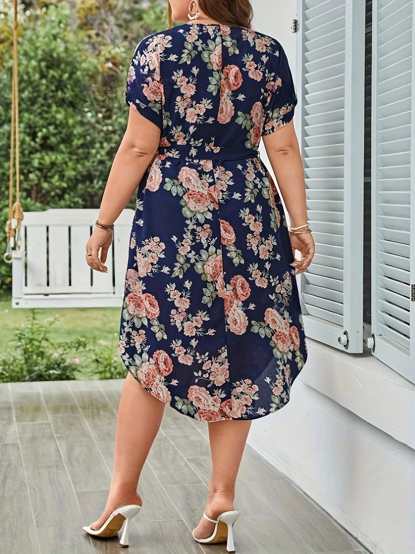 Women's Floral V-Neck Summer Dress