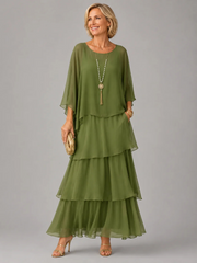 Women's Flowing Maxi Dress with A-Line Cut
