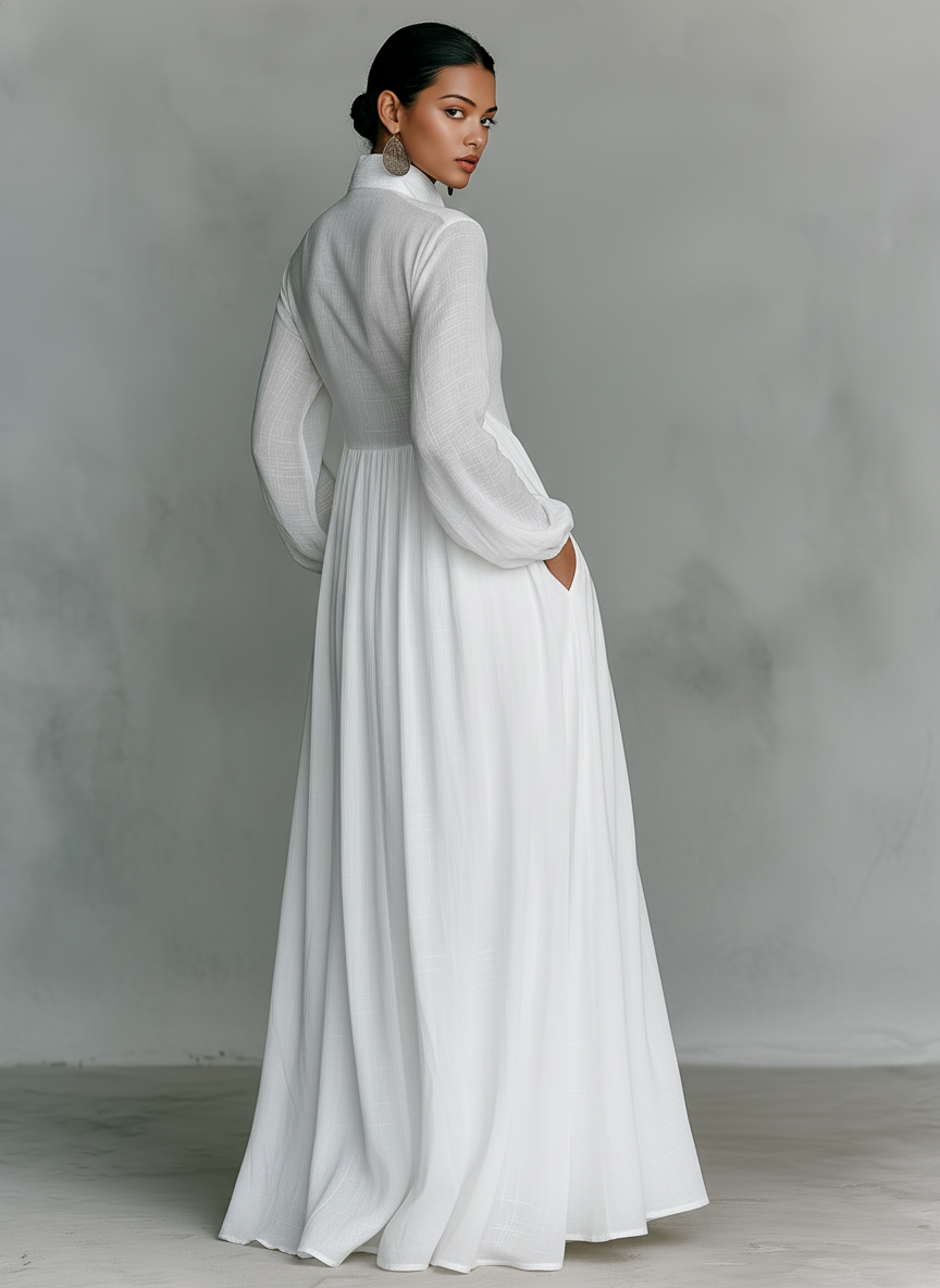 Women's Flowing Maxi Dress with Elegant Silhouette