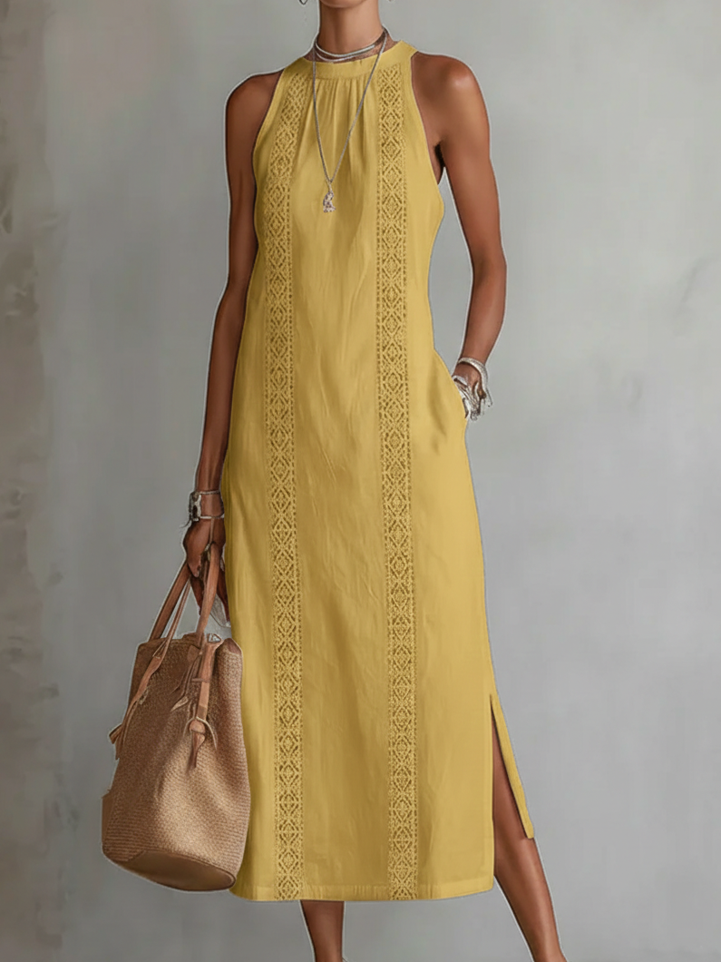 Women's Flowing Sleeveless Maxi Dress