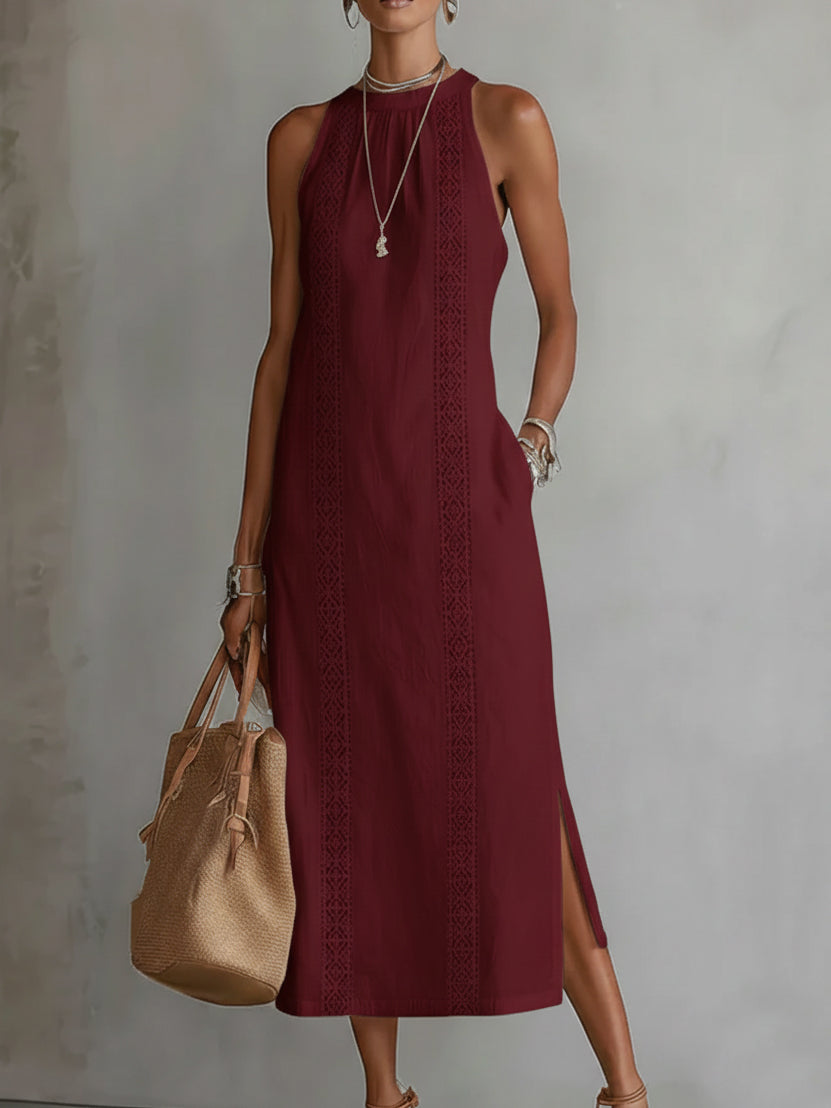 Women's Flowing Sleeveless Maxi Dress