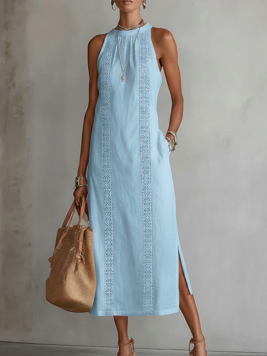 Women's Flowing Sleeveless Maxi Dress