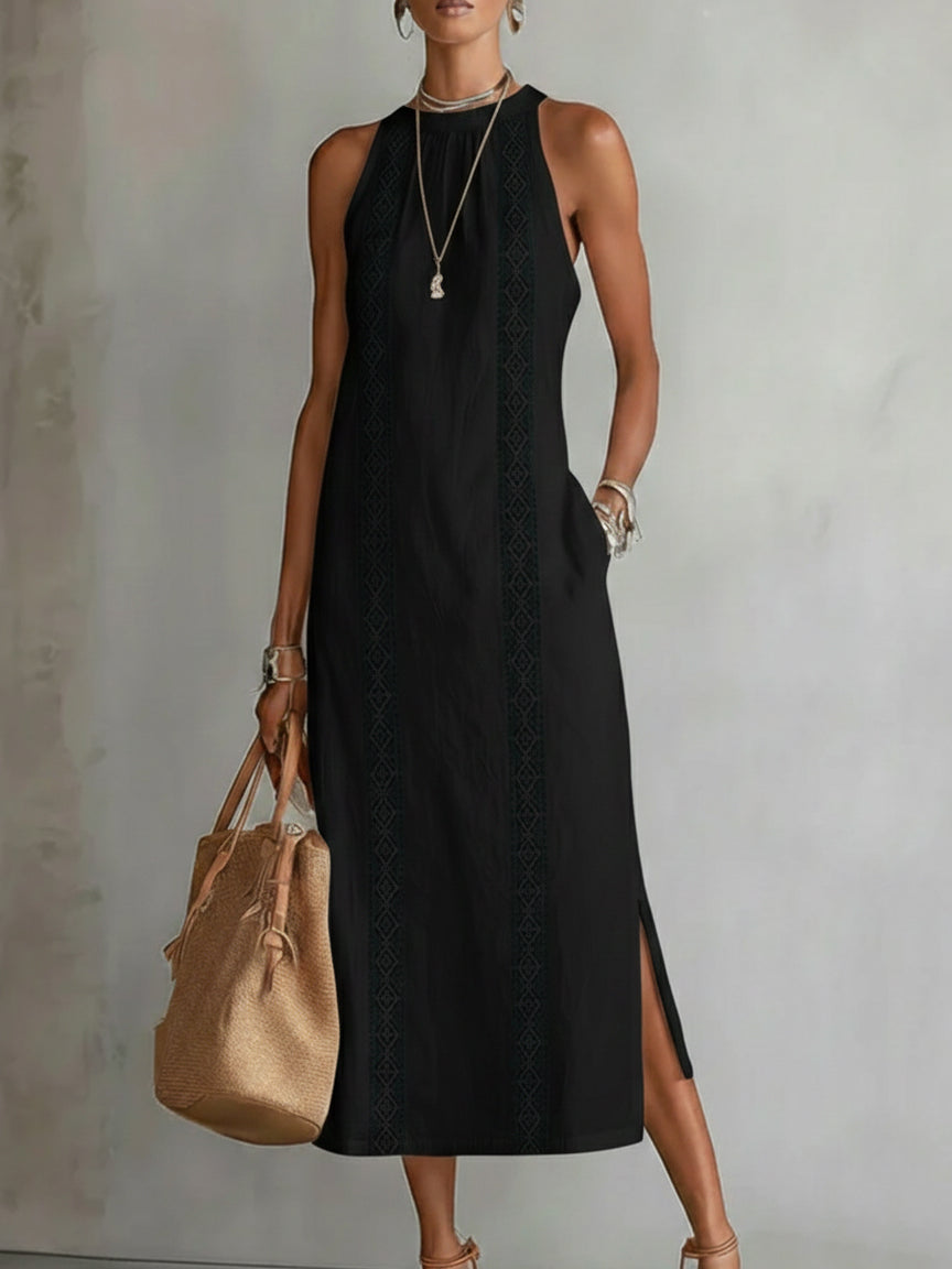 Women's Flowing Sleeveless Maxi Dress