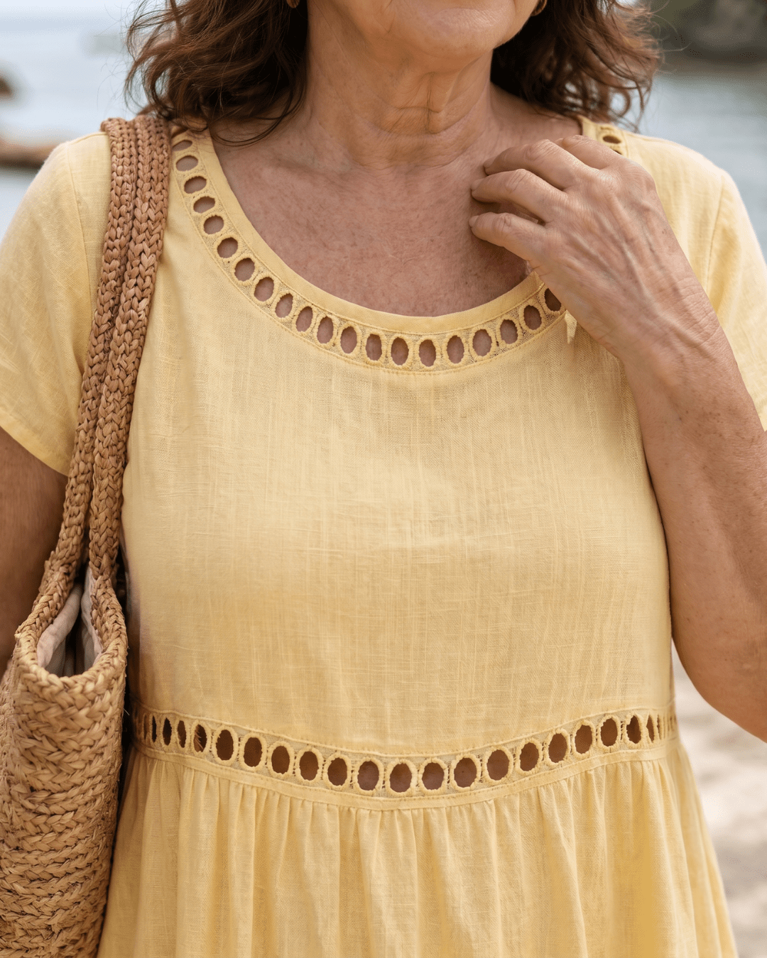 Women's Lightweight Casual Dress with Short Sleeves