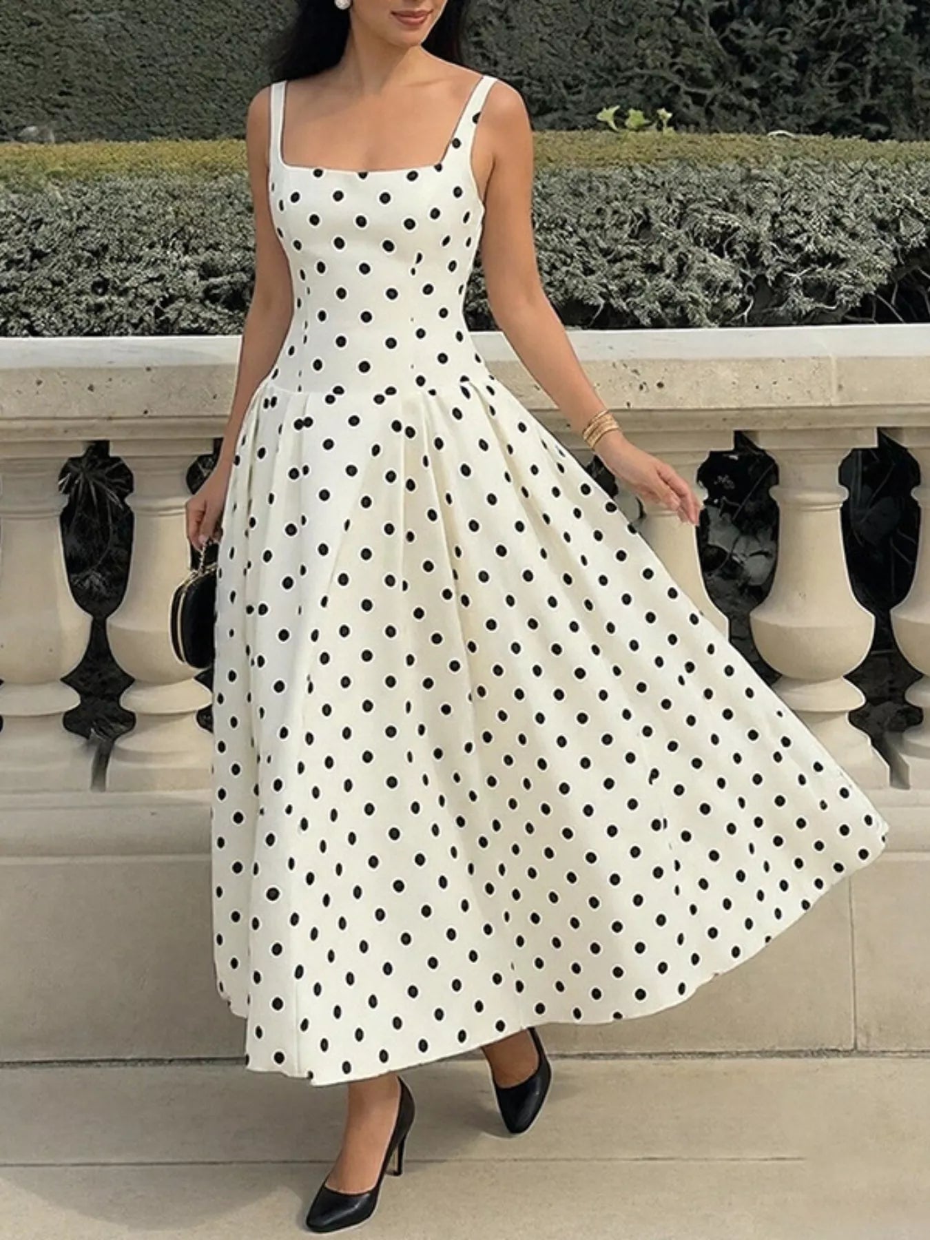 Women's Lightweight Long Dress with Side Slit