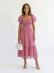 Women's Lightweight Off-Shoulder Midi Dress for Summer