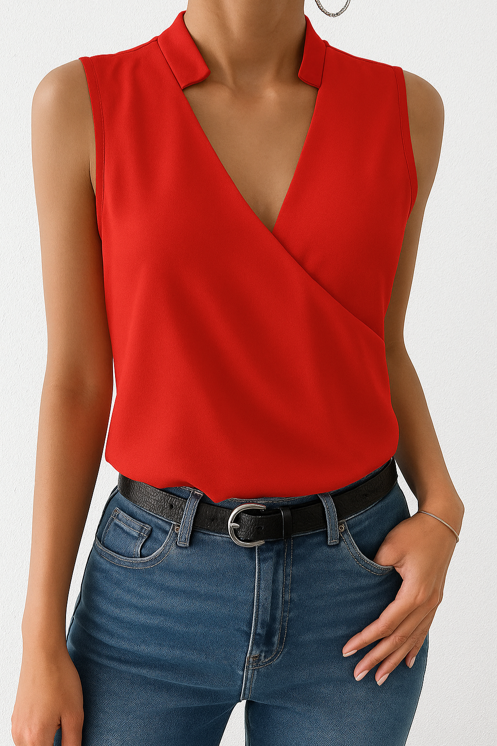 Women's Lightweight Puff Sleeve Blouse for Summer
