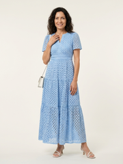 Women's Lightweight Short Sleeve Midi Dress