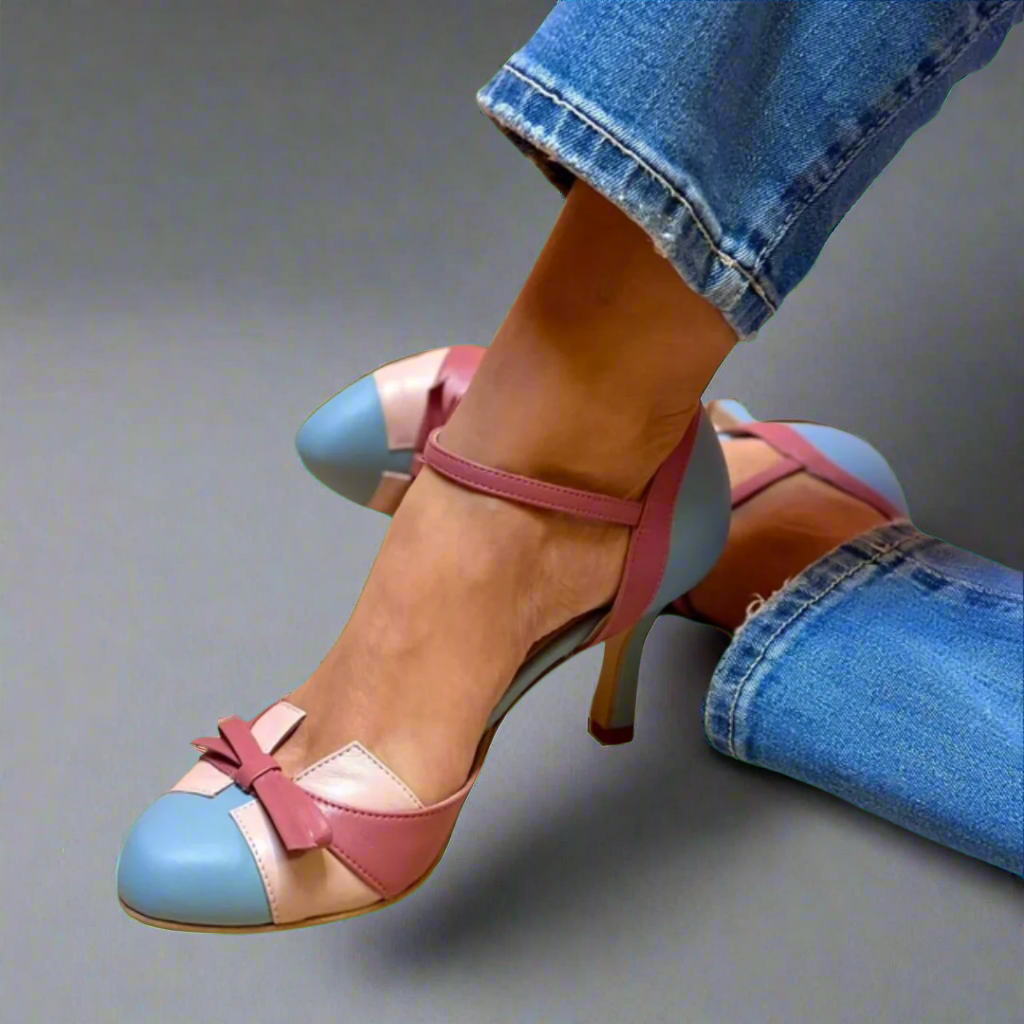 Women's Lightweight Strappy Heeled Sandals with Supportive Sole