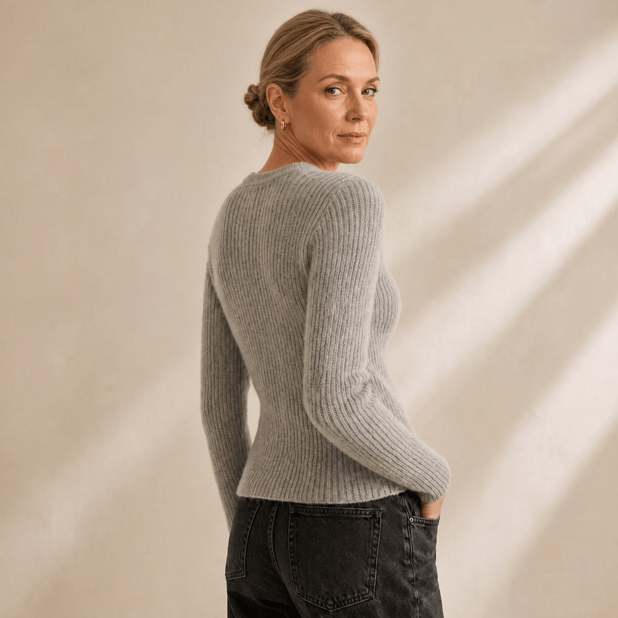 Women's Longline Knit Cardigan with Button-Down Front for Effortless Style
