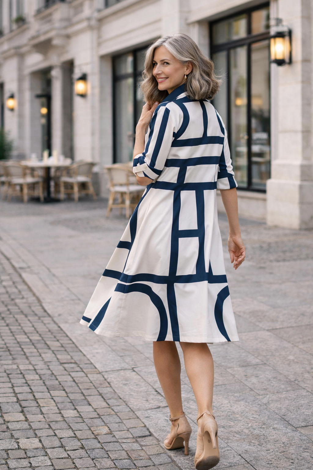 Women's Minimalist Midi Dress with Sleeveless Design
