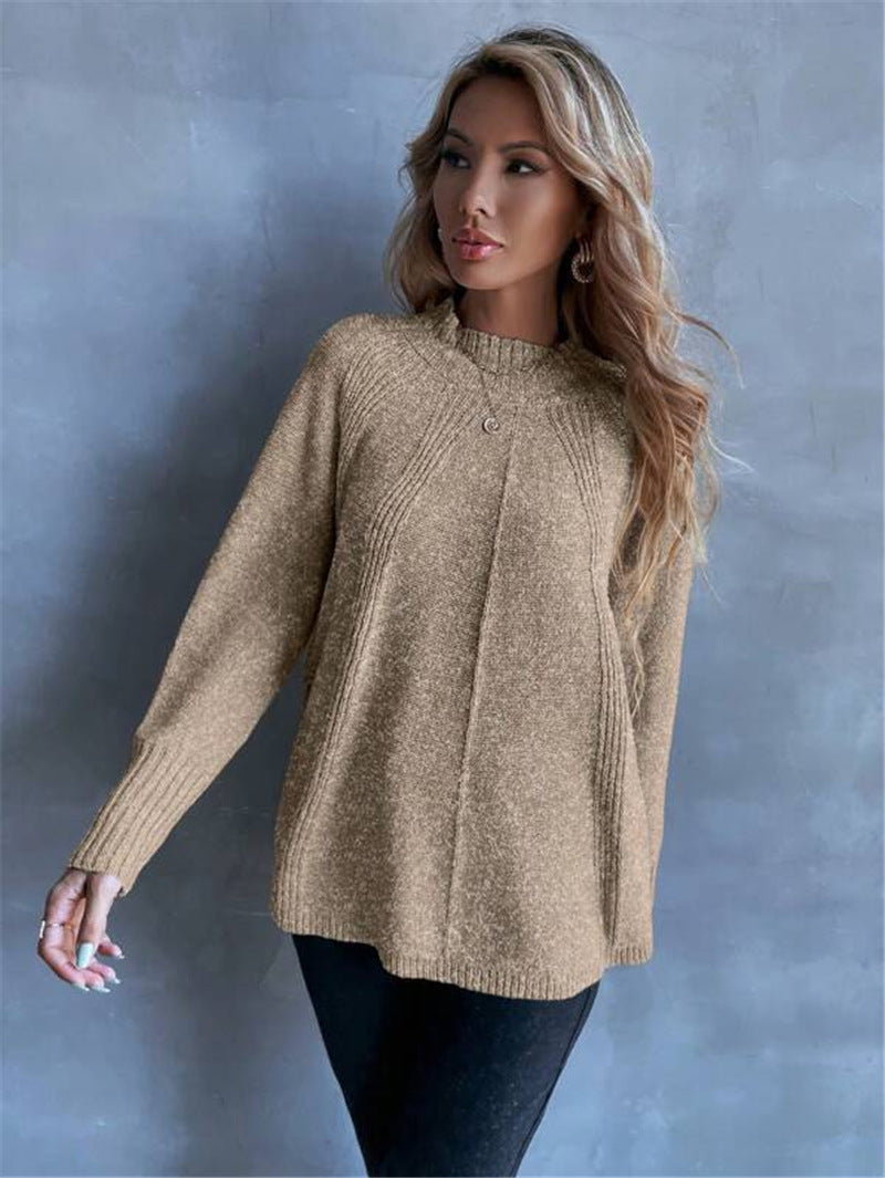 Women's Oversized Knit Sweater with Comfortable Fit