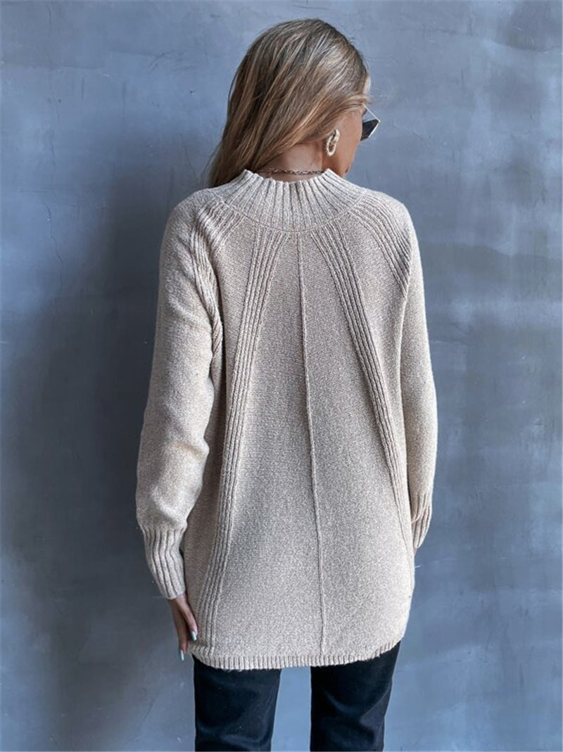 Women's Oversized Knit Sweater with Comfortable Fit