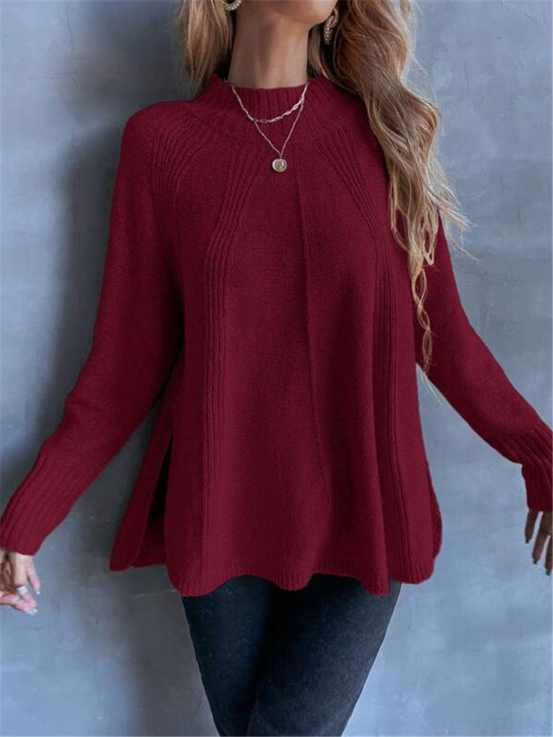 Women's Oversized Knit Sweater with Comfortable Fit