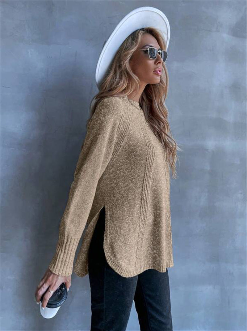 Women's Oversized Knit Sweater with Comfortable Fit