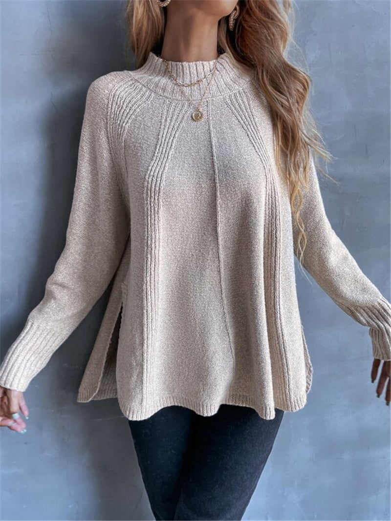 Women's Oversized Knit Sweater with Comfortable Fit