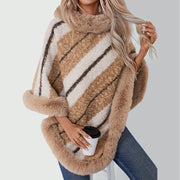 Women's Plush Vegan Fur Pullover with Relaxed Fit and Cozy Design