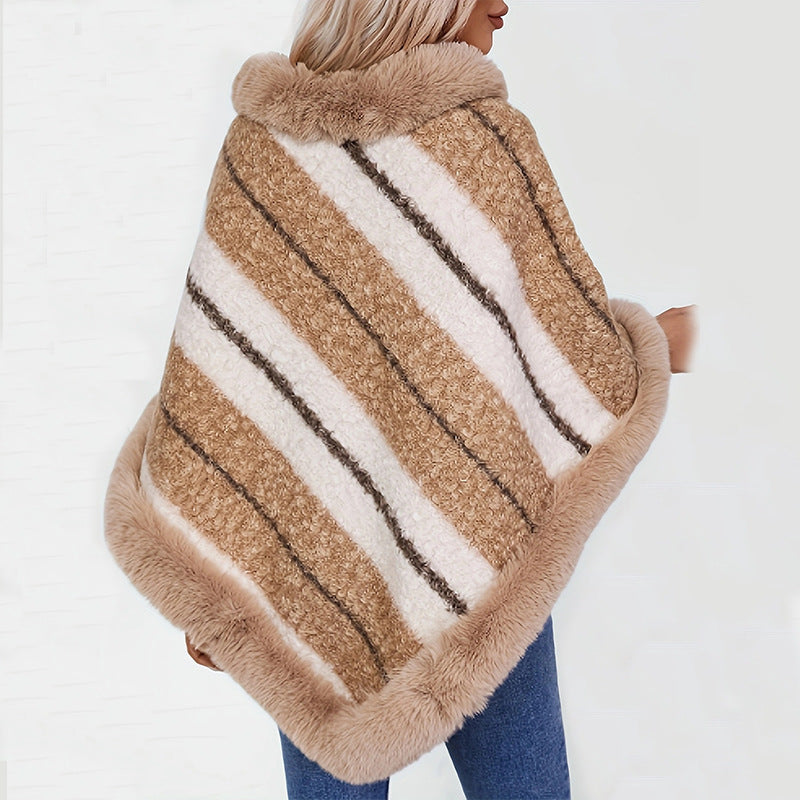 Women's Plush Vegan Fur Pullover with Relaxed Fit and Cozy Design