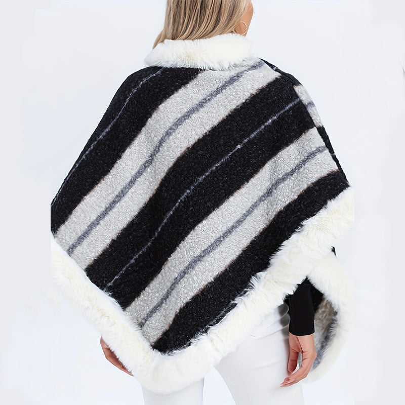 Women's Plush Vegan Fur Pullover with Relaxed Fit and Cozy Design