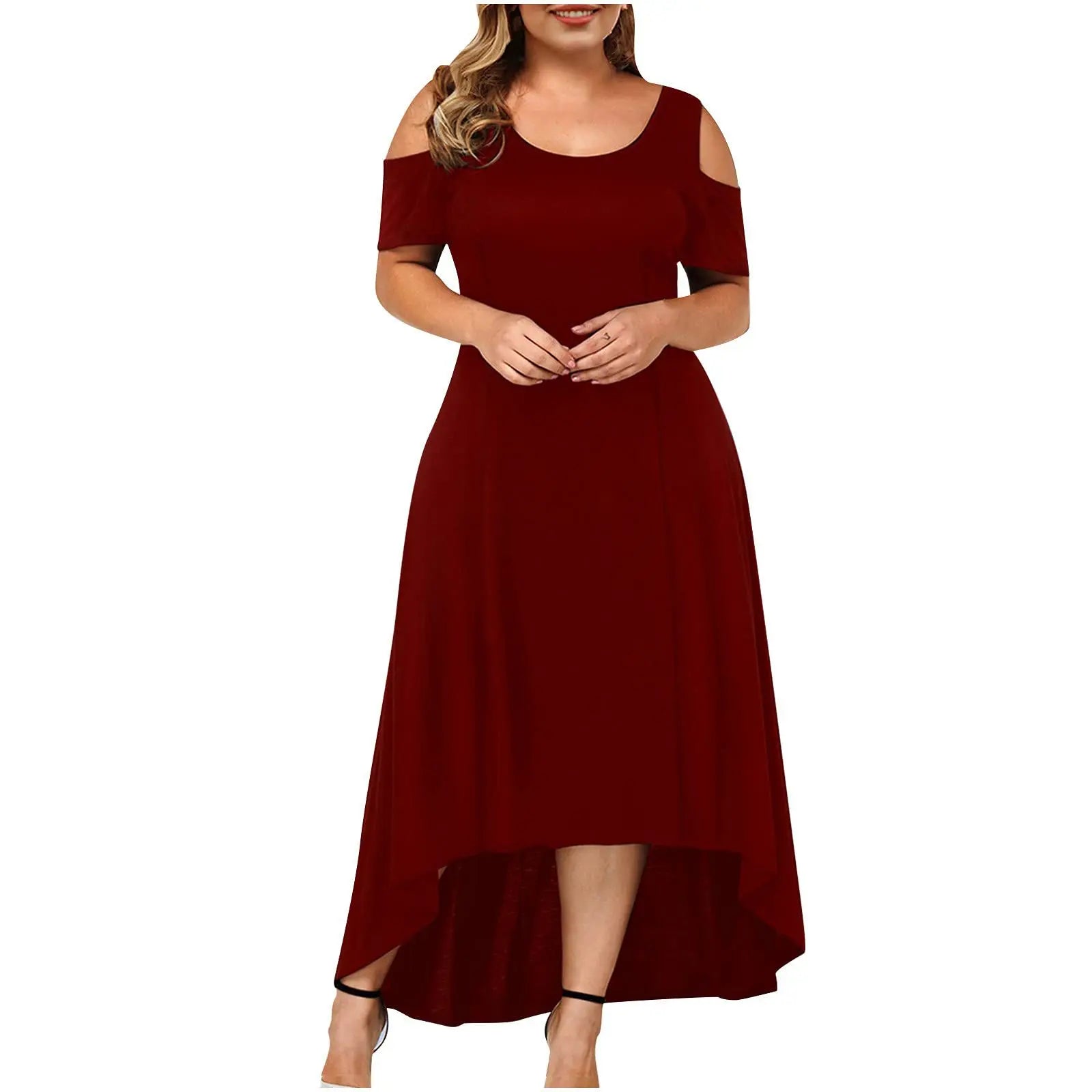 Women's Printed Sleeveless Midi Dress with Fitted Cut
