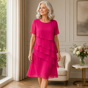 Women's Ruffled Maxi Dress with Flowing Silhouette