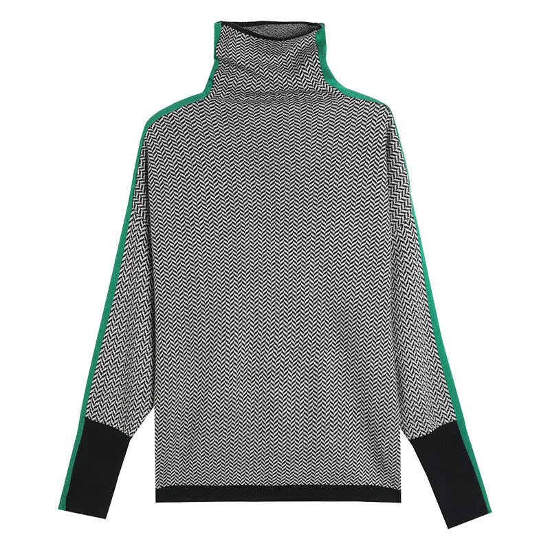 Women's Soft Turtleneck Long Sleeve Sweater