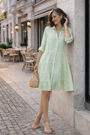 Women's Striped A-Line Summer Dress