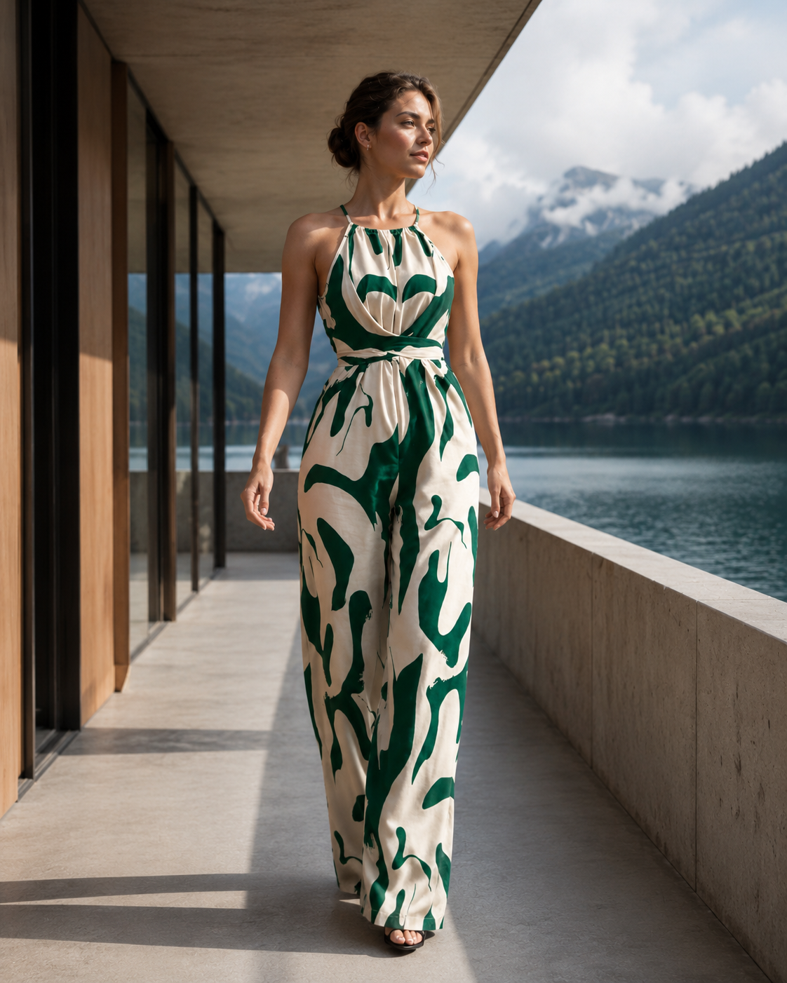 Women's Tie Detail Midi Dress