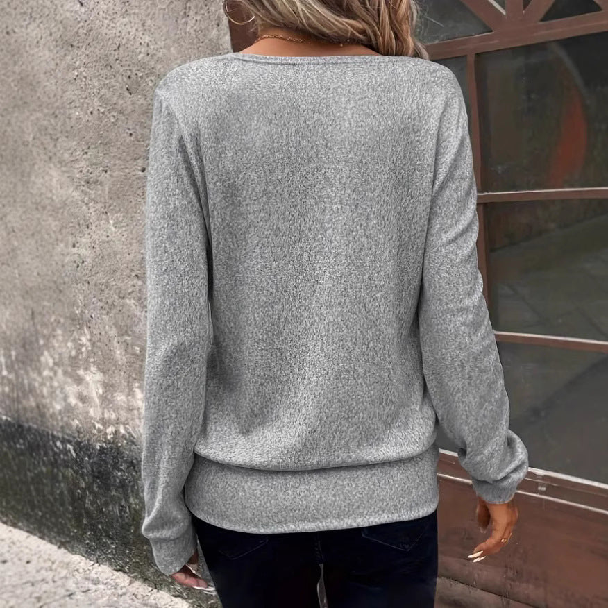 Women's V-Neck Long Sleeve Sweater