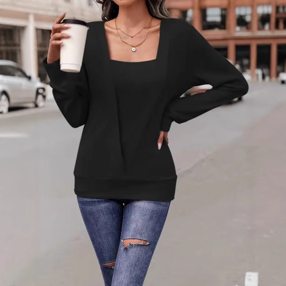 Women's V-Neck Long Sleeve Sweater