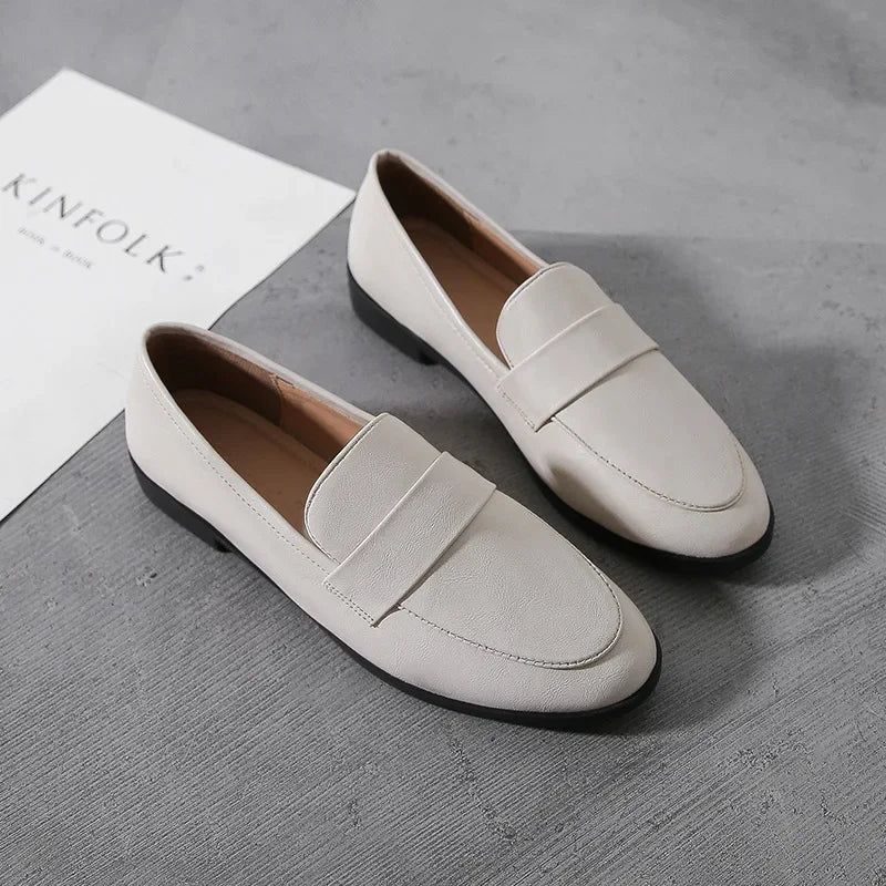 Women's Vintage Slip-On Loafers with Anti-Slip Sole