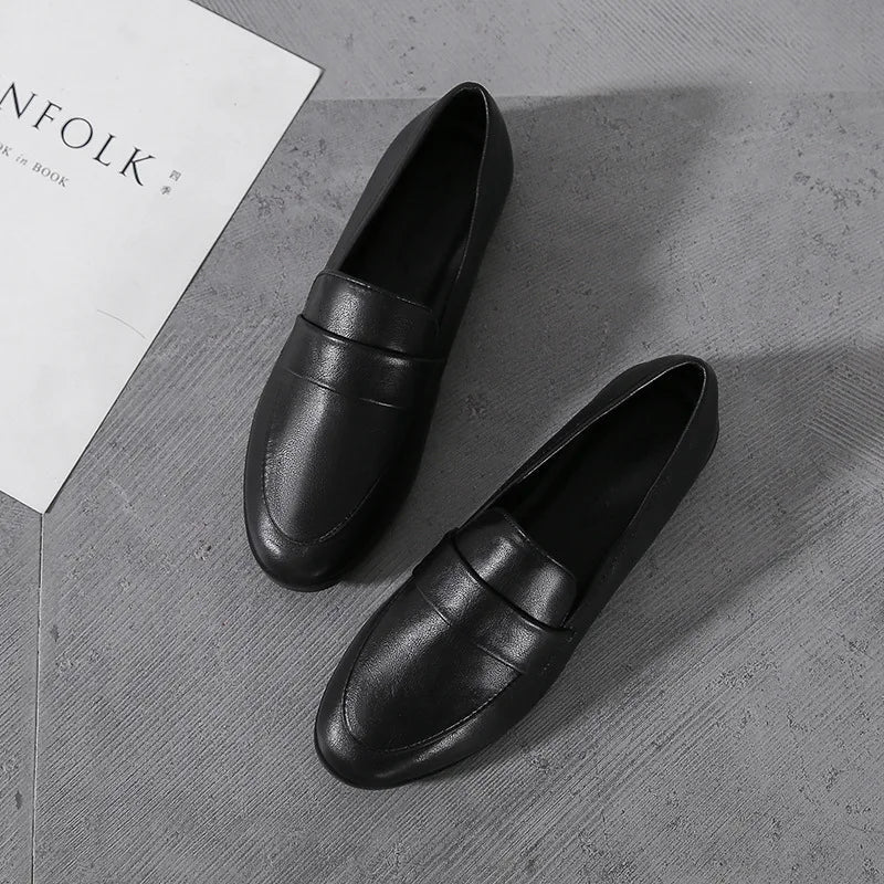 Women's Vintage Slip-On Loafers with Anti-Slip Sole