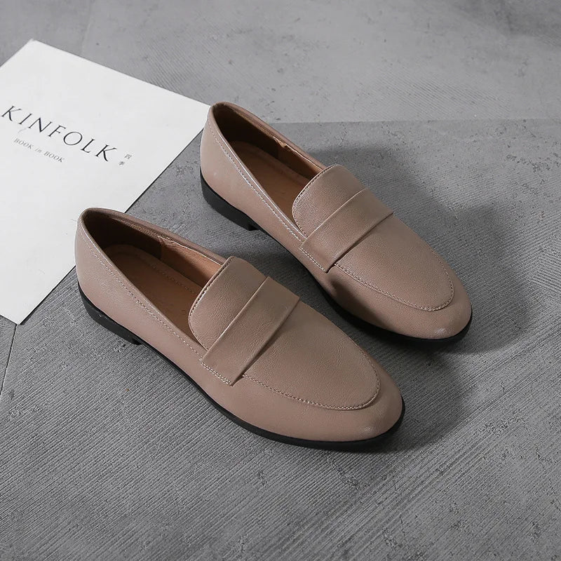 Women's Vintage Slip-On Loafers with Anti-Slip Sole