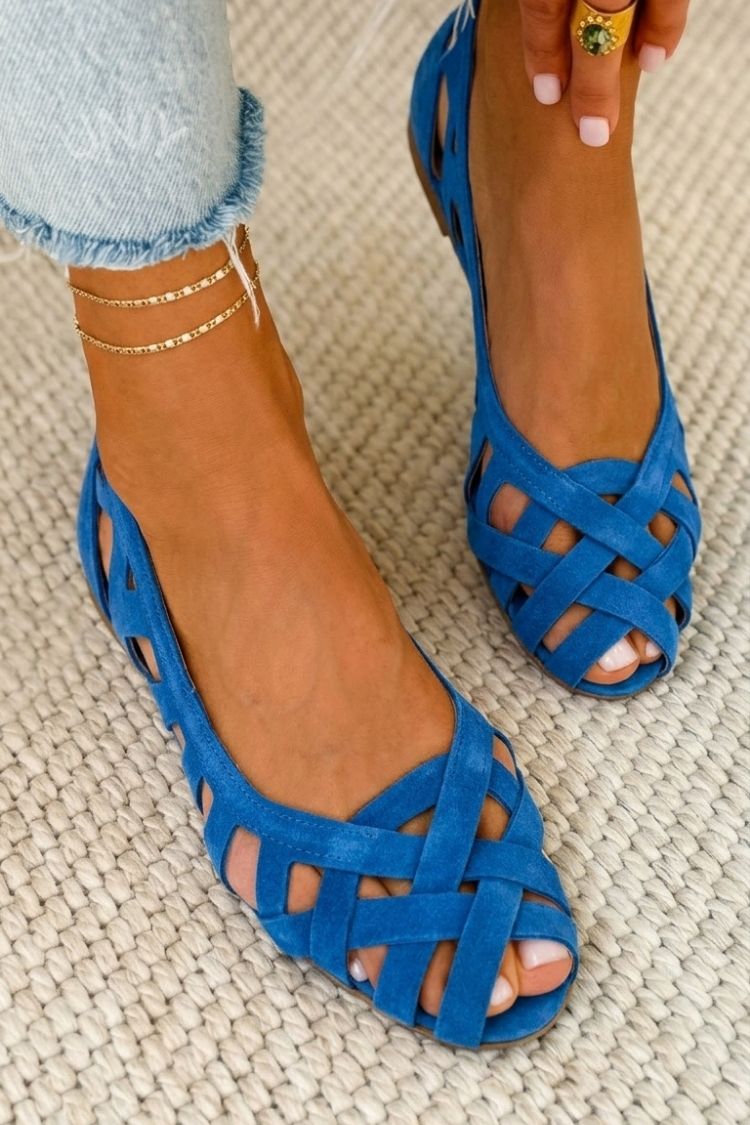 Women's Woven Slip-On Sandals with Comfort Design