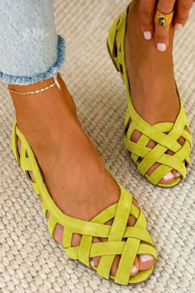 Women's Woven Slip-On Sandals with Comfort Design