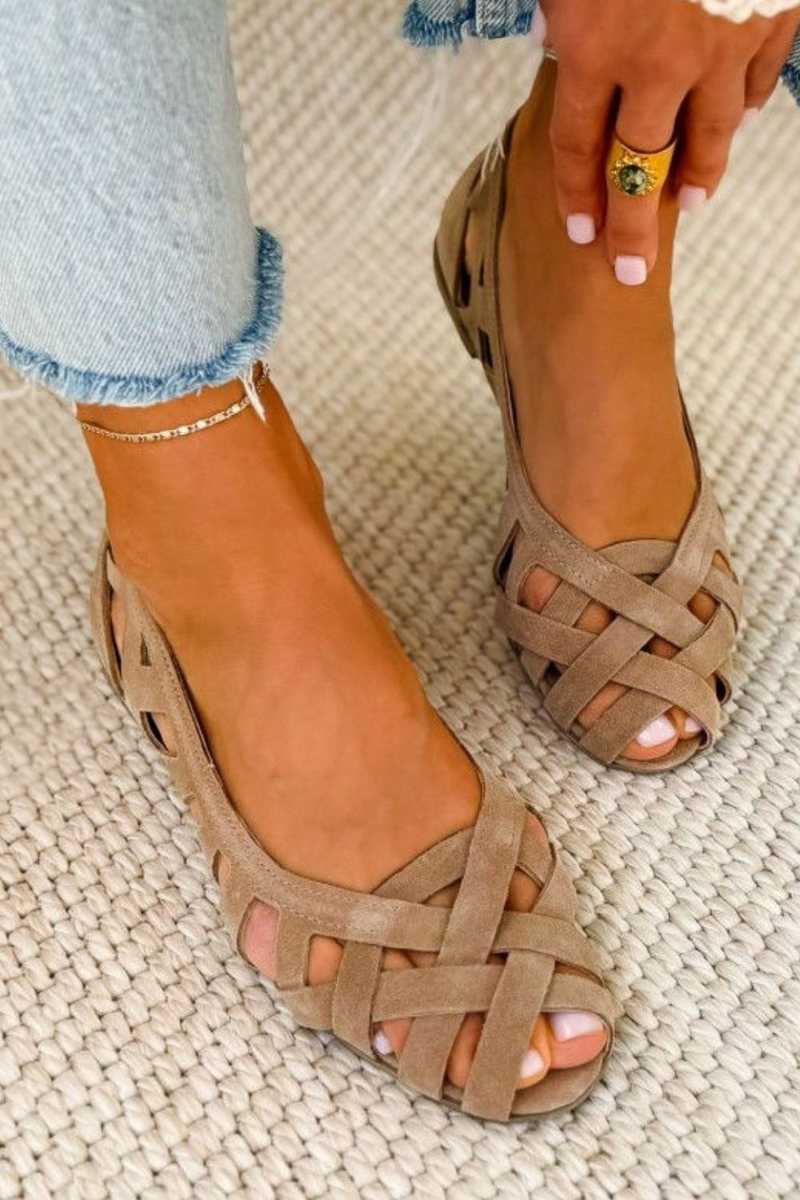 Women's Woven Slip-On Sandals with Comfort Design