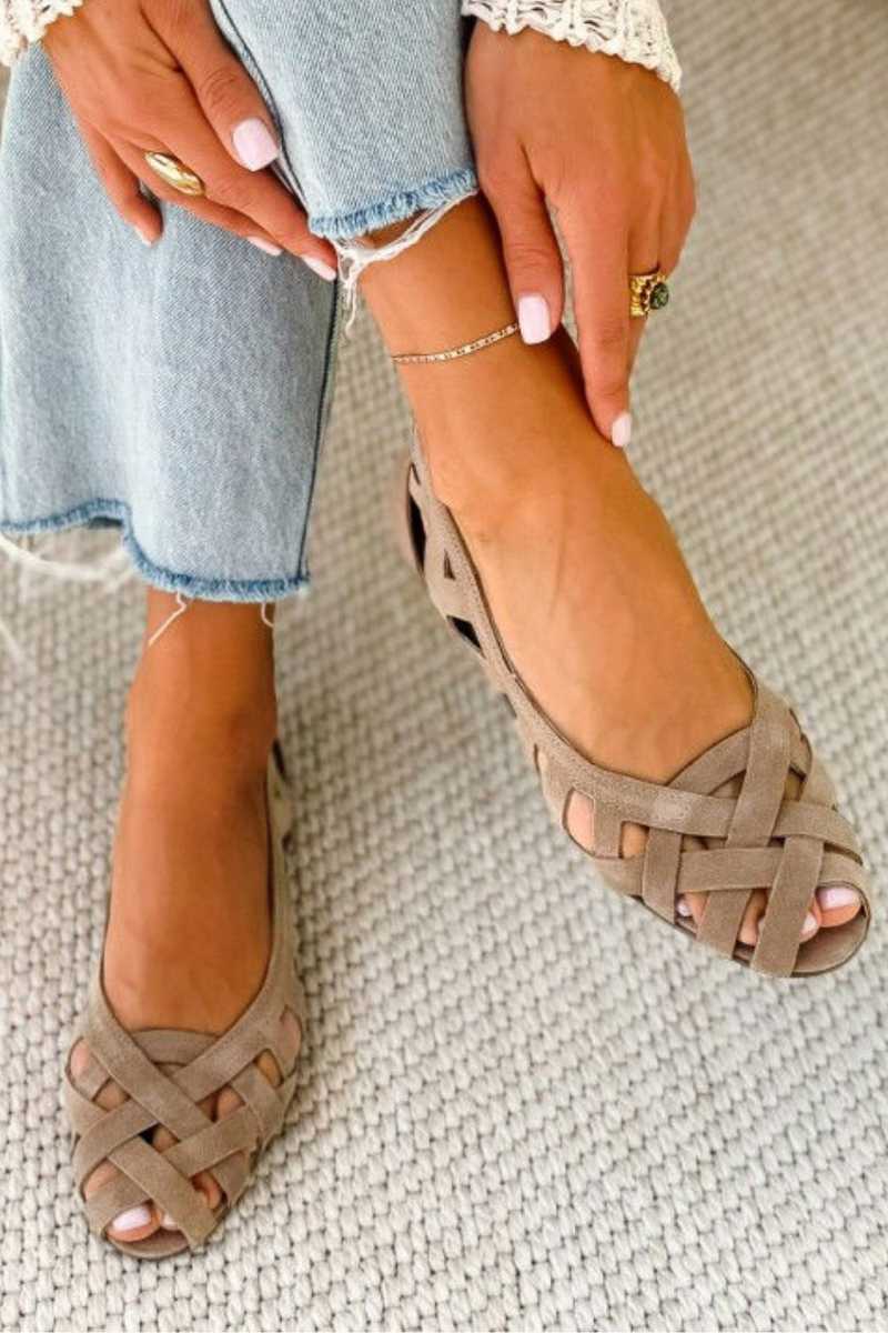 Women's Woven Slip-On Sandals with Comfort Design