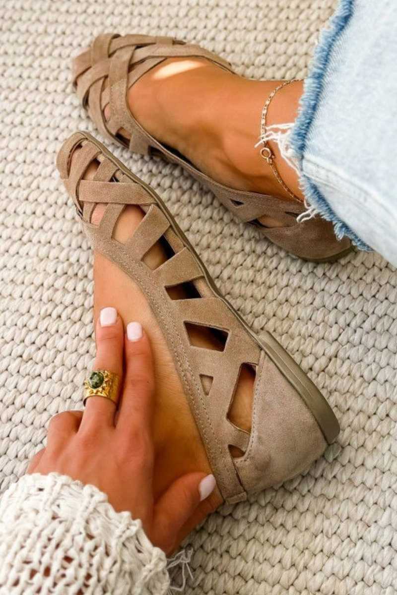 Women's Woven Slip-On Sandals with Comfort Design
