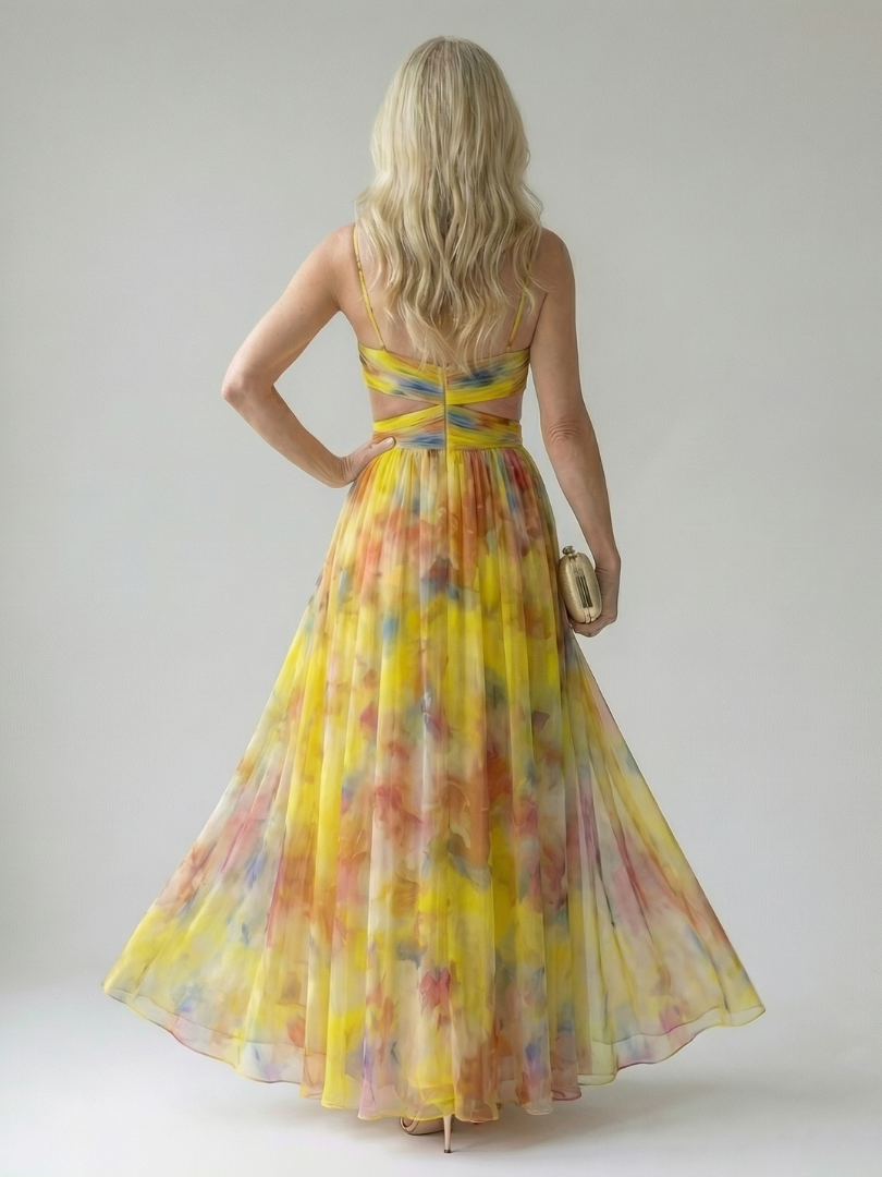 Women's Wrap Maxi Dress with Flattering Cut for Summer