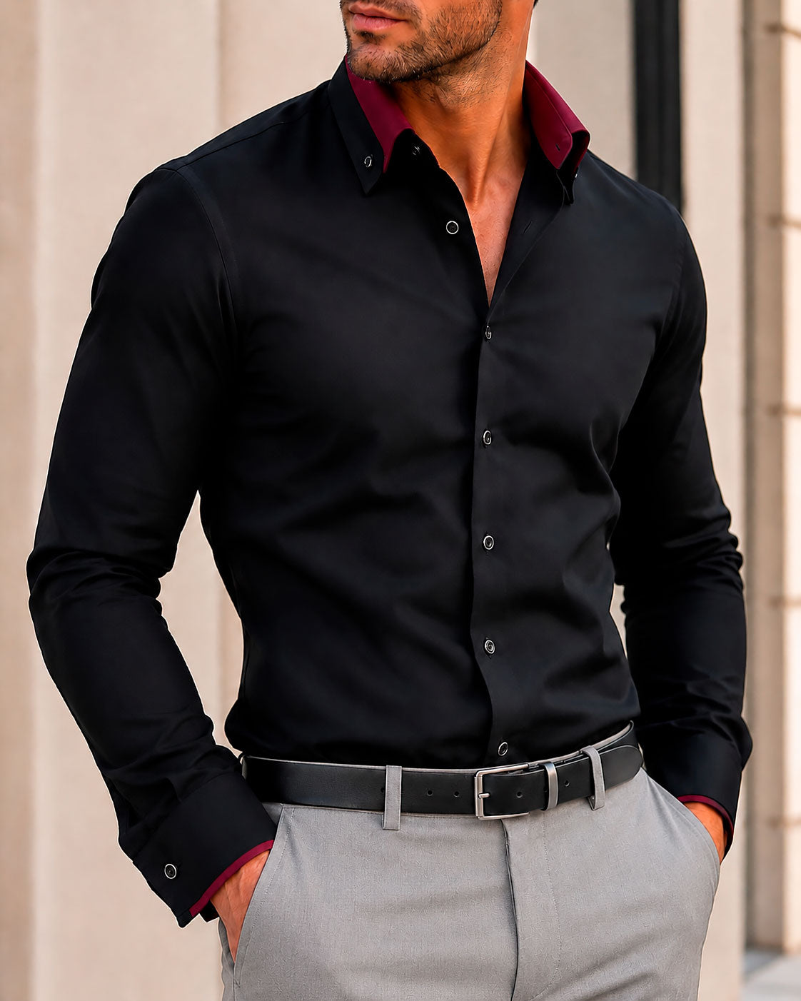 Men's Premium Cotton Button-Down Dress Shirt