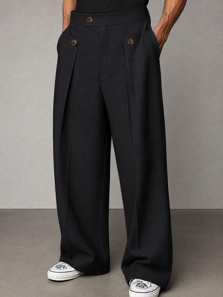 Men's Tailored High Waist Casual Pants